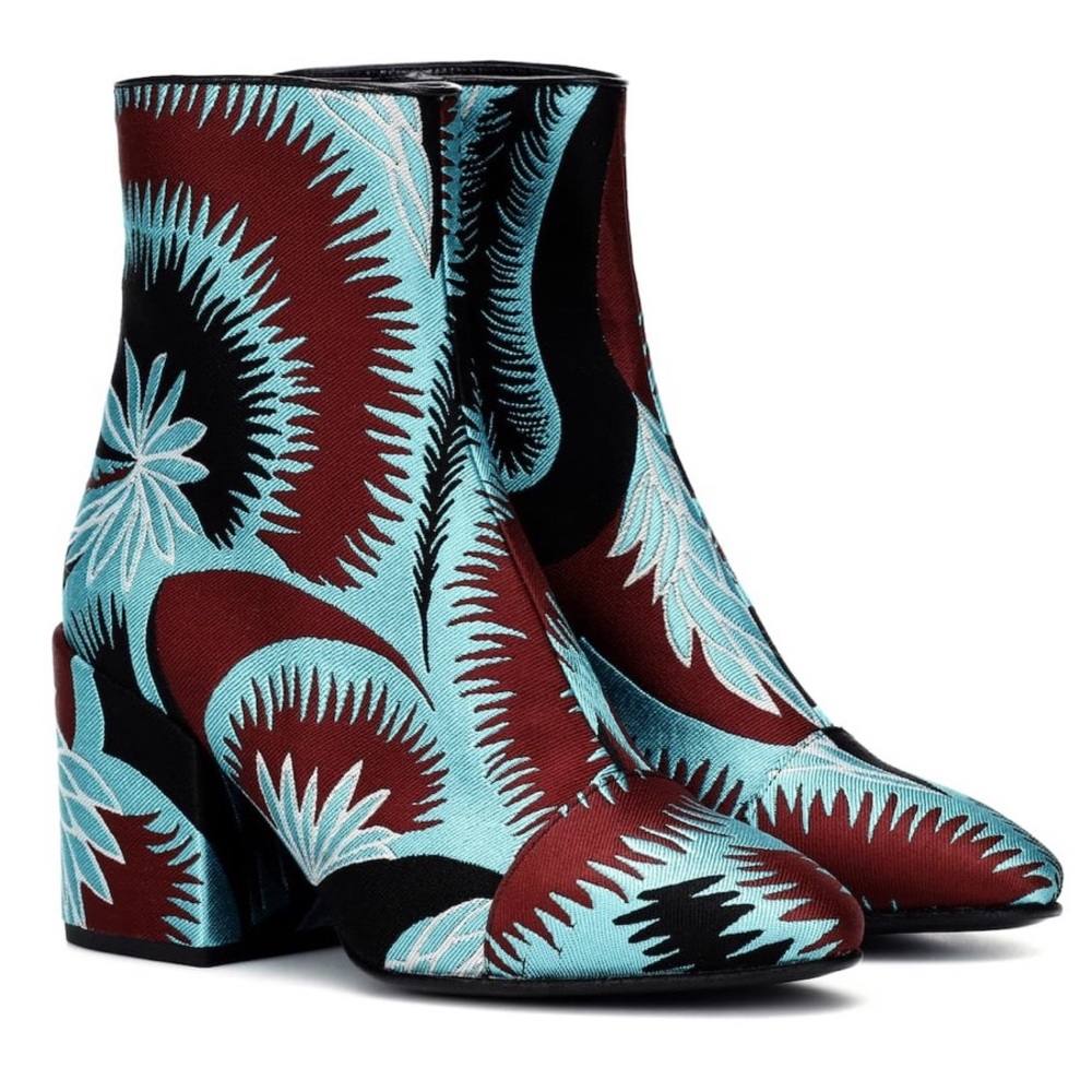 Patterned Dries Van Noten Booties - image 1
